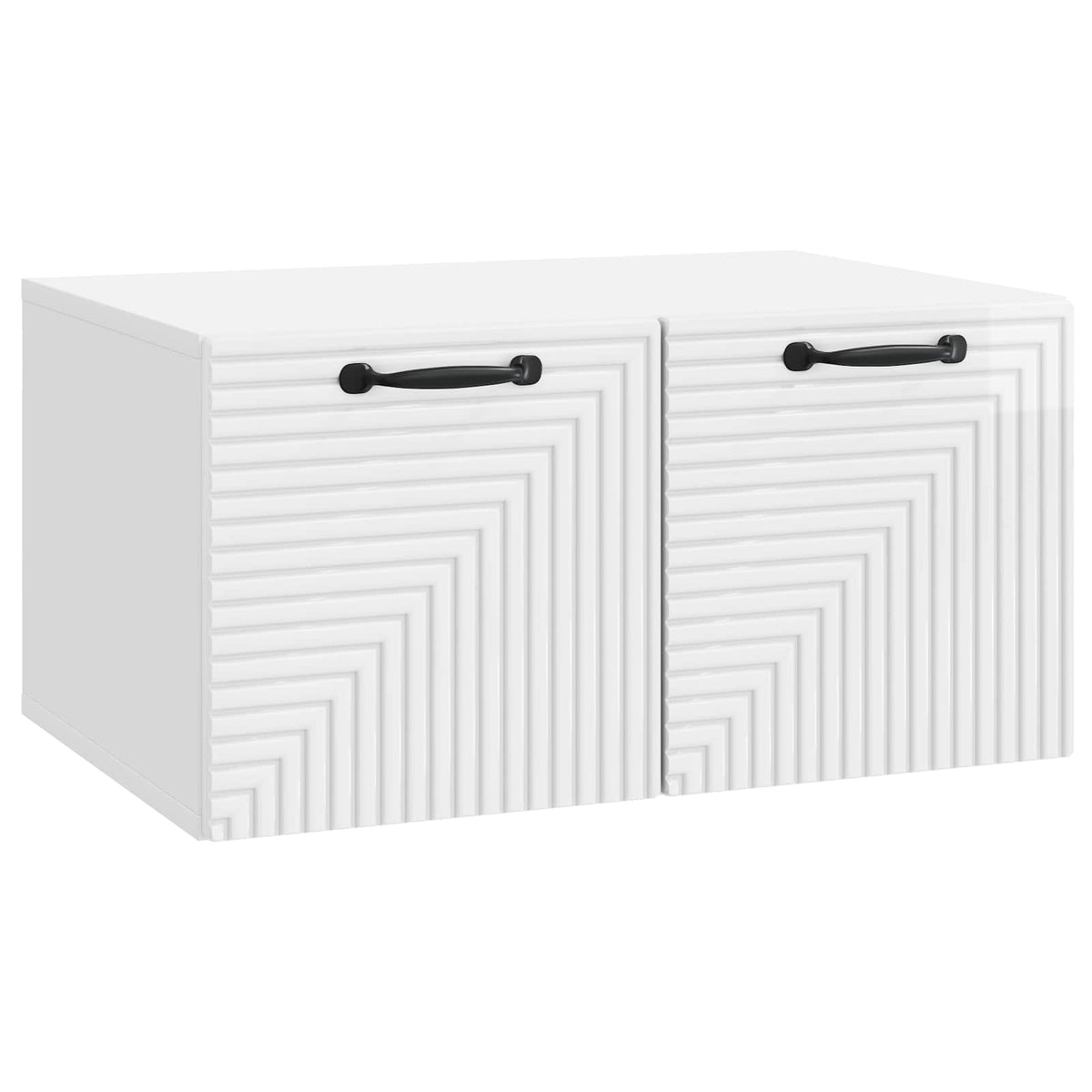 vidaXL Wandbeugel TV-kast Zwart 59,5 x 41 x 30 cm Bewerkt hout