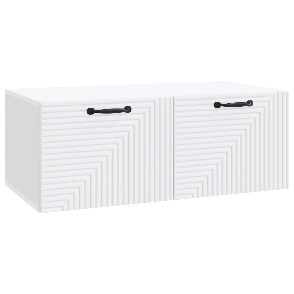vidaXL Wandbeugel TV-kast Zwart 59,5 x 41 x 30 cm Bewerkt hout