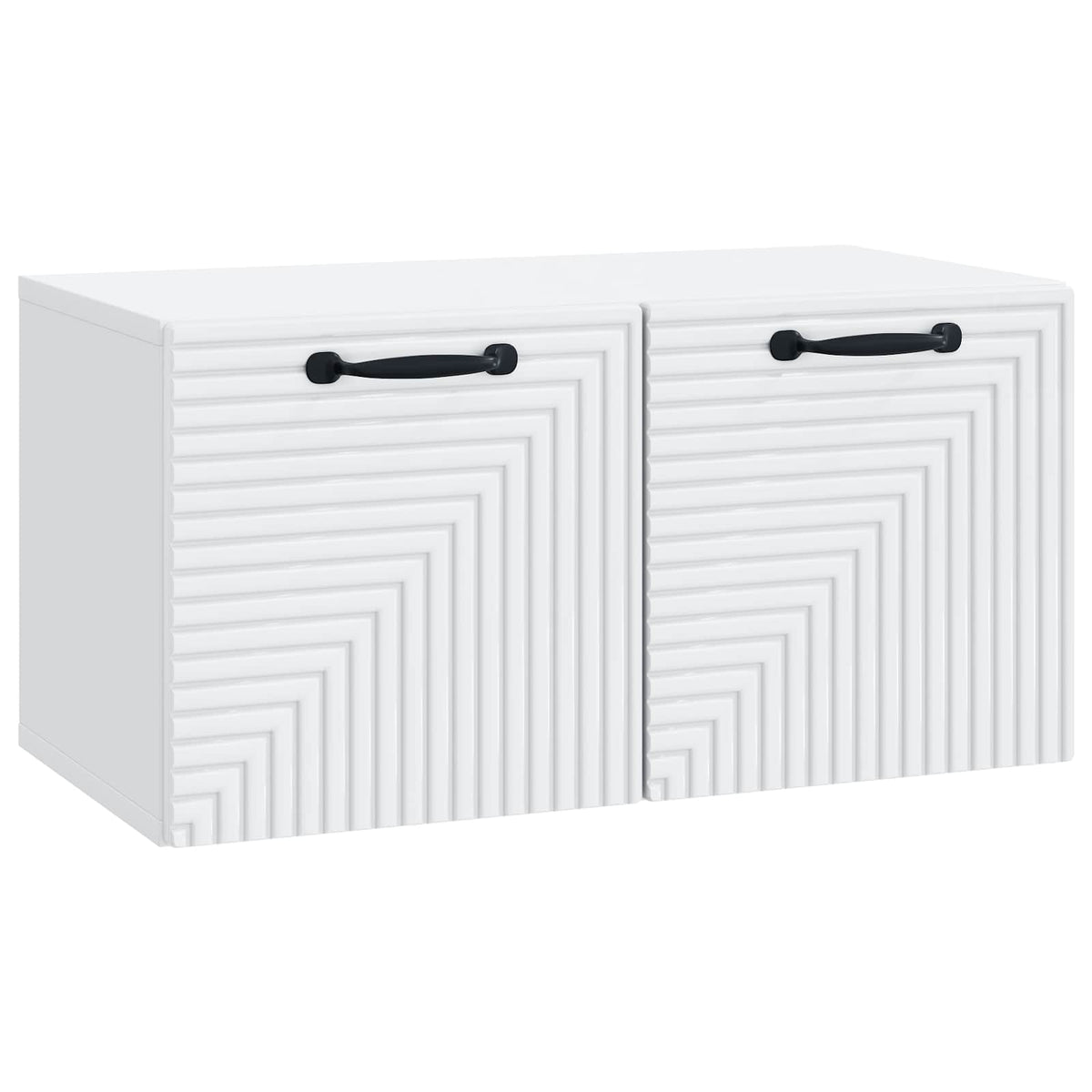 vidaXL Wandbeugel TV-kast Zwart 59,5 x 41 x 30 cm Bewerkt hout