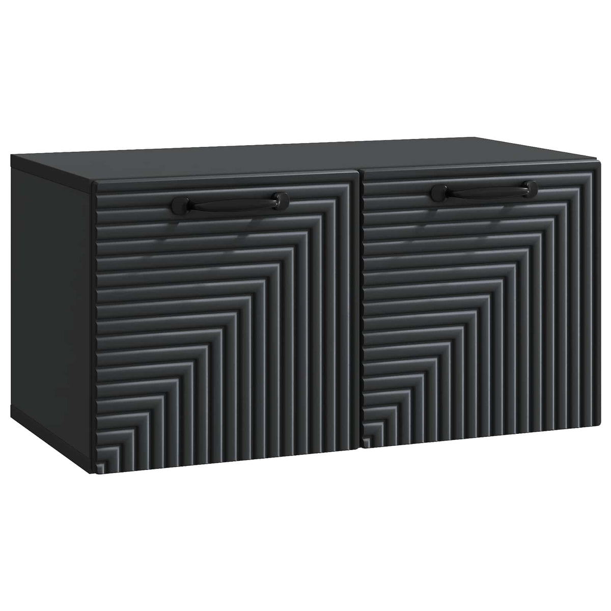 vidaXL Wandbeugel TV-kast Zwart 59,5 x 41 x 30 cm Bewerkt hout
