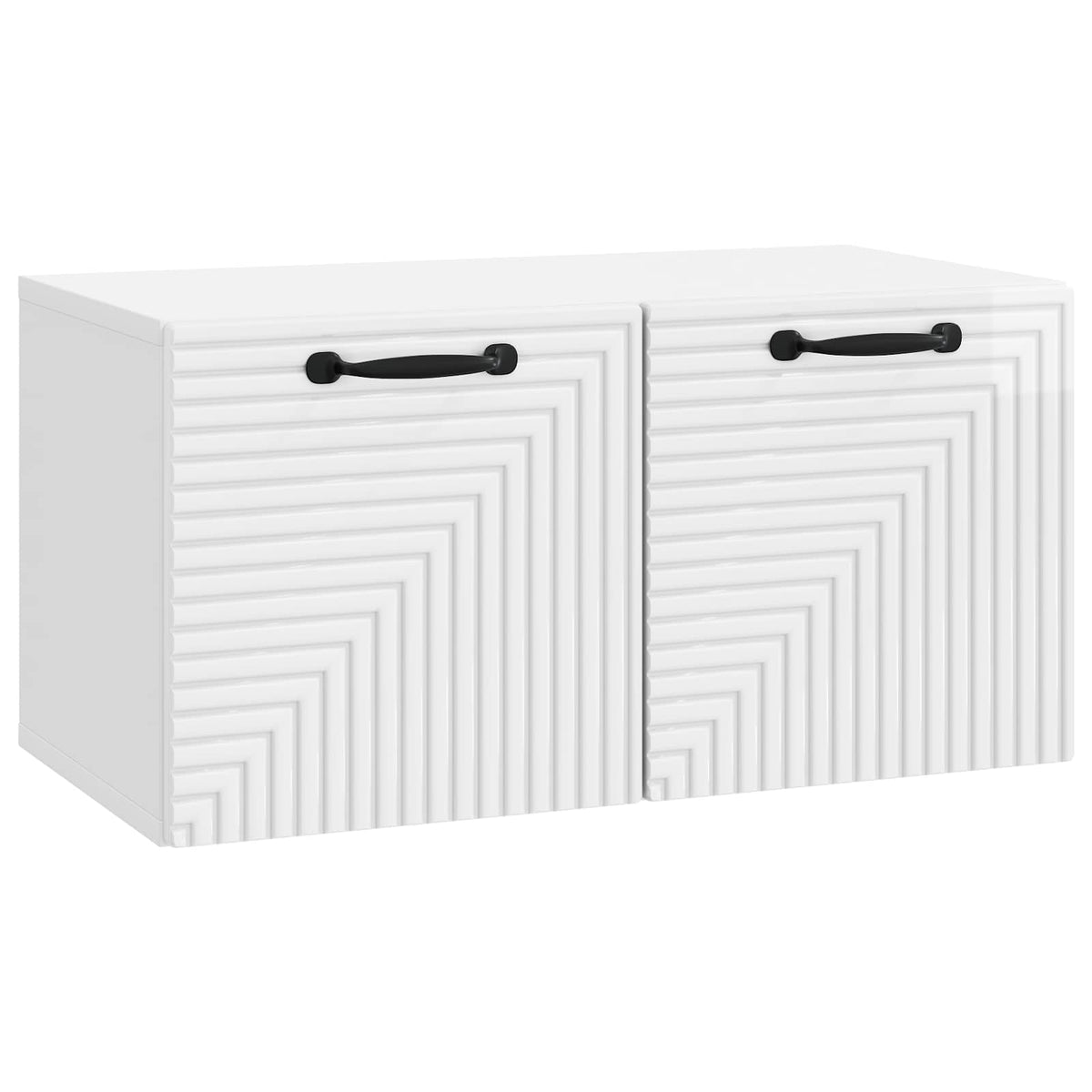 vidaXL Wandbeugel TV-kast Zwart 59,5 x 41 x 30 cm Bewerkt hout
