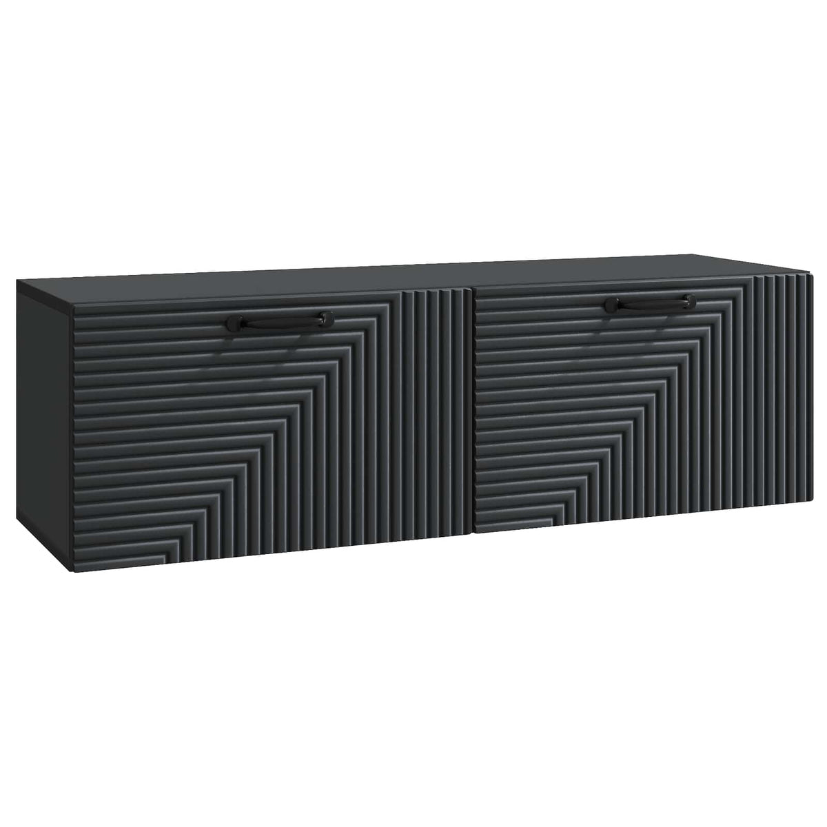 vidaXL Wandbeugel TV-kast Zwart 59,5 x 41 x 30 cm Bewerkt hout