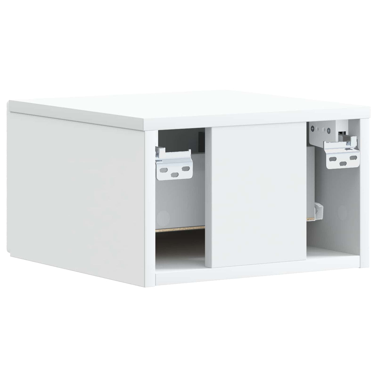 vidaXL Wandmontage Zijtafel Wit 34,5 x 33 x 20 cm Bewerkt hout