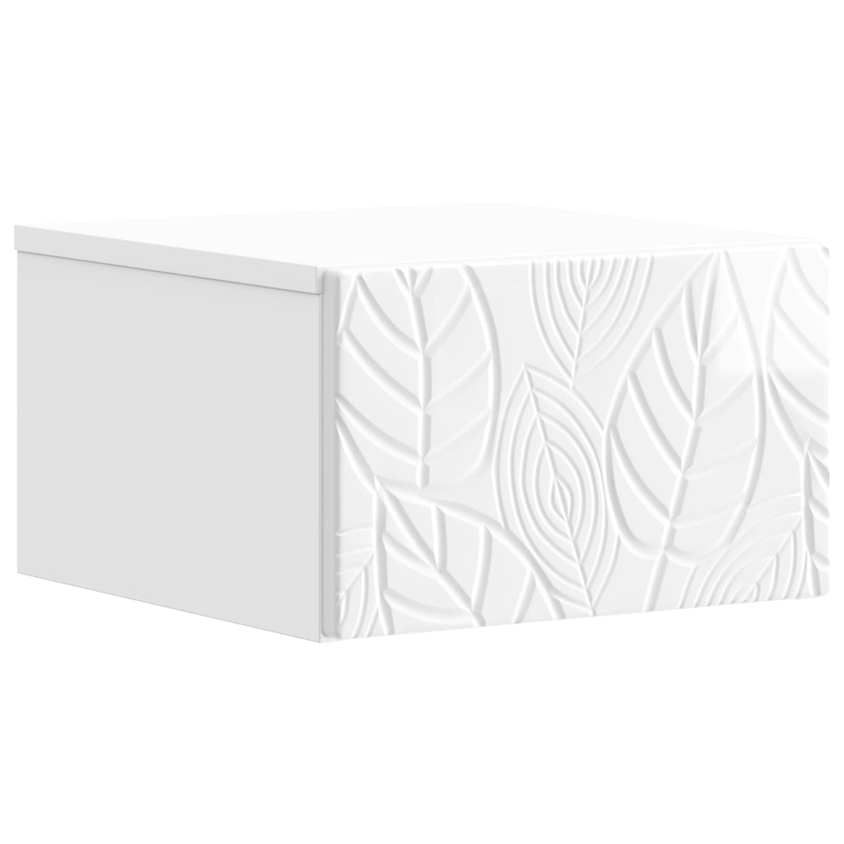 vidaXL Wandmontage Zijtafel Wit 34,5 x 33 x 20 cm Bewerkt hout