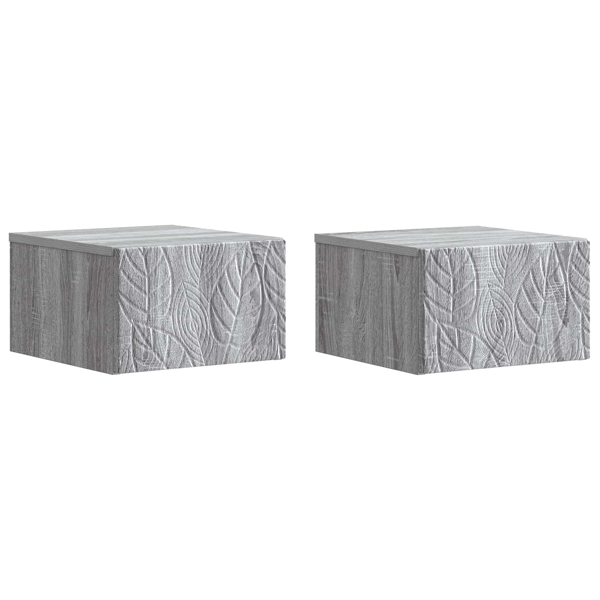 vidaXL Wandmontage Zijtafel Wit 34,5 x 33 x 20 cm Bewerkt hout