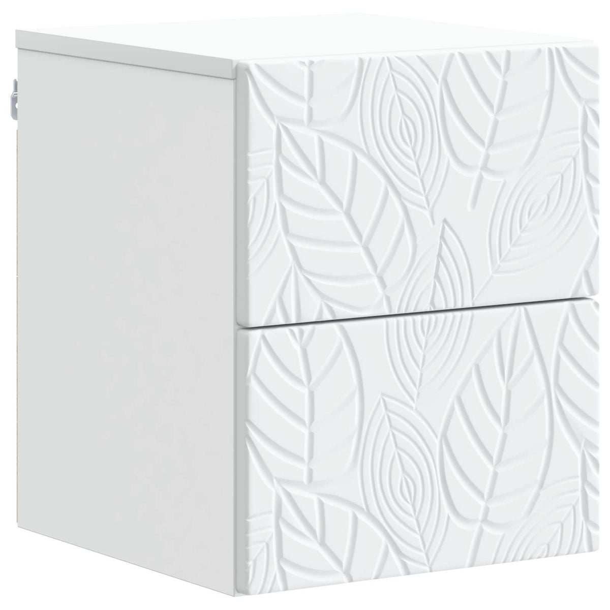 vidaXL Wandbeugel Bedkast Wit 34,5 x 33 x 40 cm Bewerkt hout