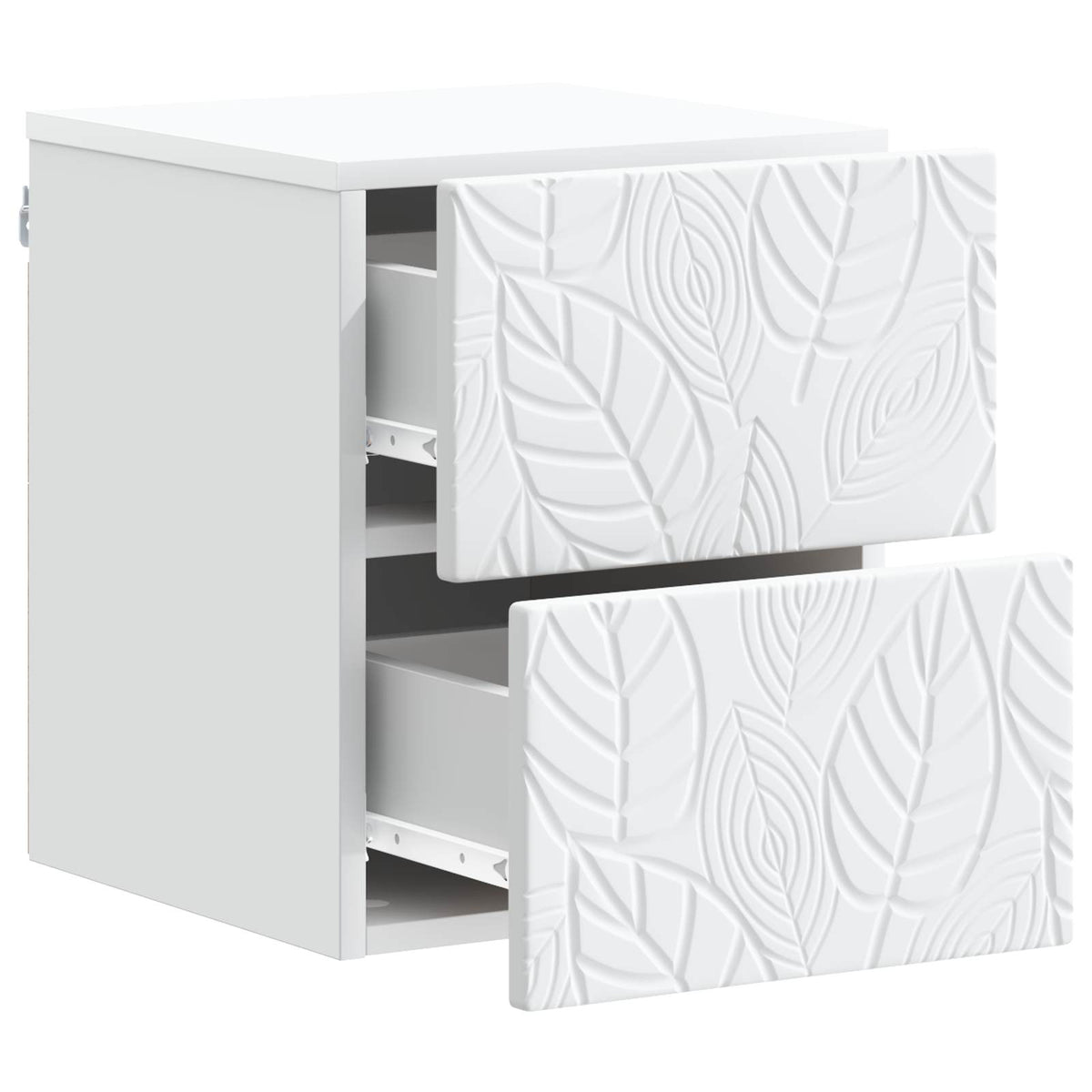 vidaXL Wandbeugel Bedkast Wit 34,5 x 33 x 40 cm Bewerkt hout
