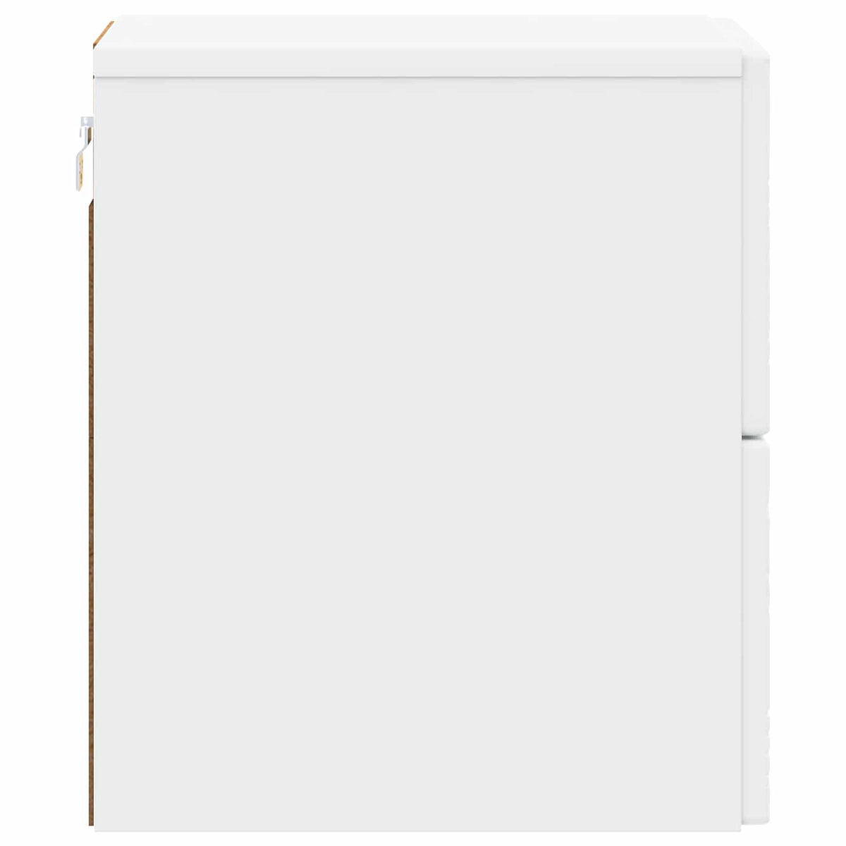 vidaXL Wandbeugel Bedkast Wit 34,5 x 33 x 40 cm Bewerkt hout