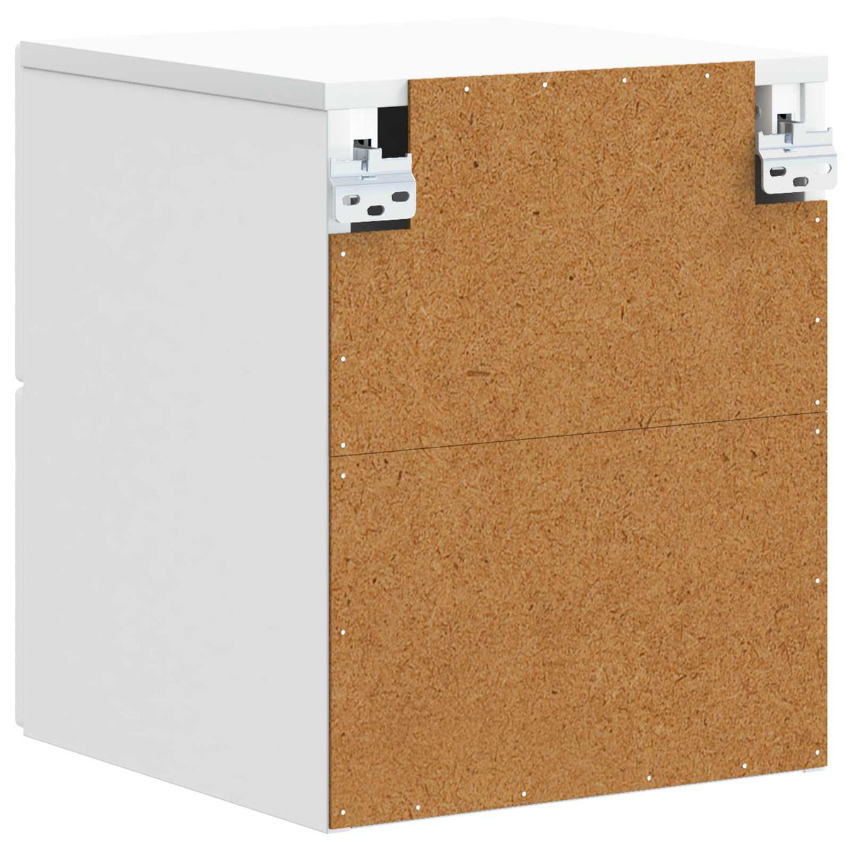vidaXL Wandbeugel Bedkast Wit 34,5 x 33 x 40 cm Bewerkt hout