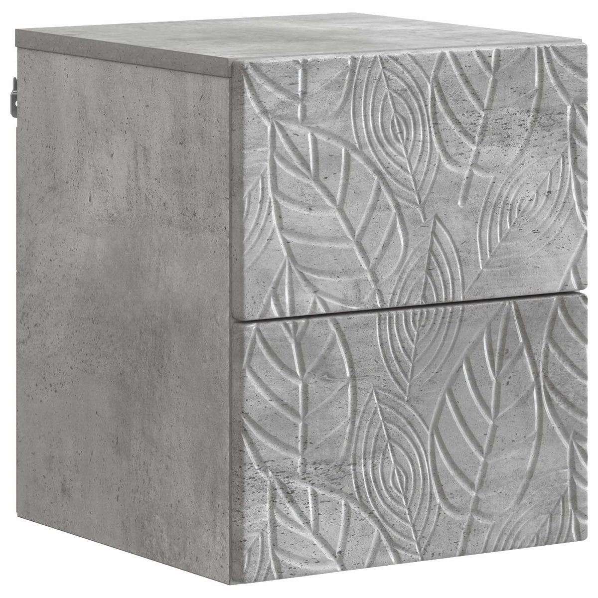 vidaXL Wandbeugel Bedkast Wit 34,5 x 33 x 40 cm Bewerkt hout