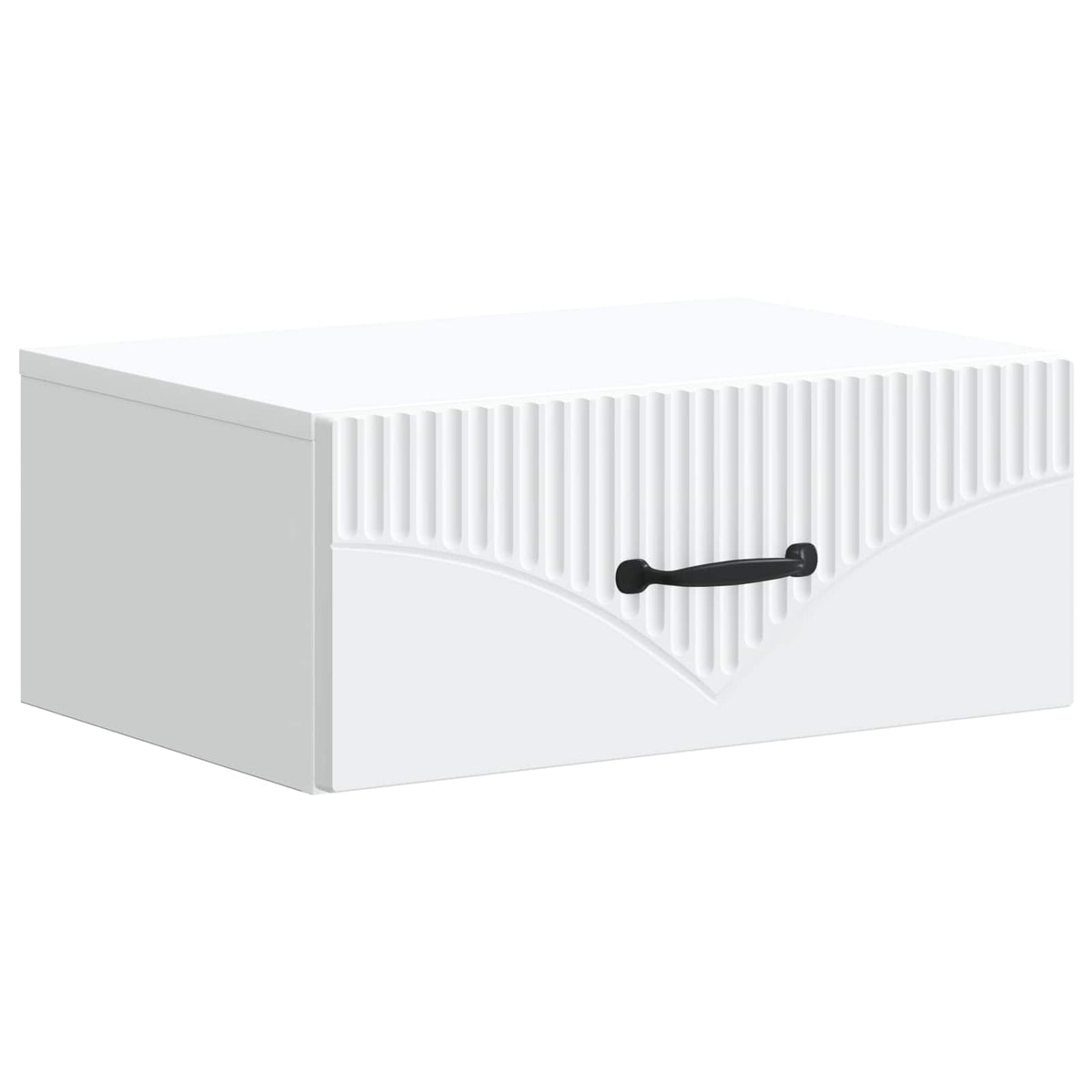 vidaXL Wandbeugel Bedkast 2 pcs Wit 49 x 34,5 x 20 cm Bewerkt hout