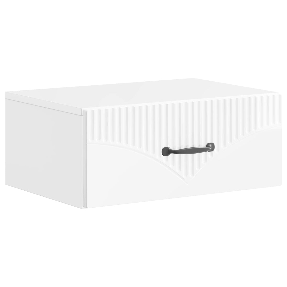 vidaXL Wandbeugel Bedkast 2 pcs Wit 49 x 34,5 x 20 cm Bewerkt hout