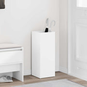 vidaXL Paraplu Standaard met opslag Wit 25 x 24,5 x 64 cm Bewerkt hout