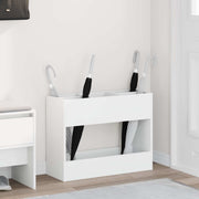 vidaXL Paraplu Standaard met opslag Wit 65 x 24 x 50 cm Bewerkt hout