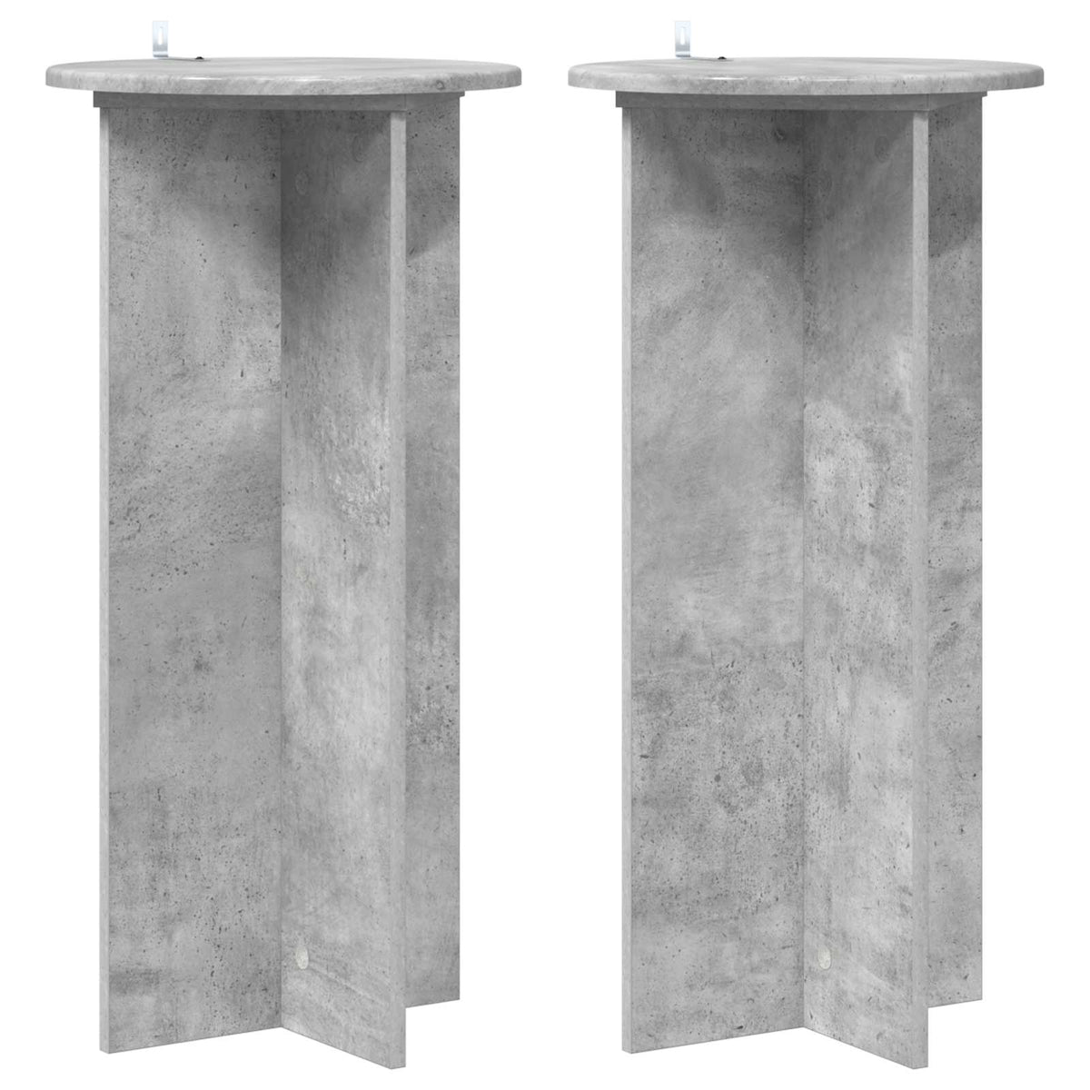vidaXL Plantenstandaard 2 pcs Zwart 40 x 40 x 80 cm Bewerkt hout