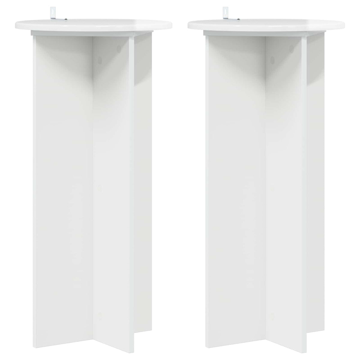 vidaXL Plantenstandaard 2 pcs Zwart 40 x 40 x 80 cm Bewerkt hout