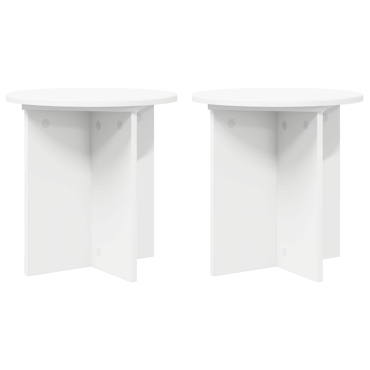 vidaXL Plantenstandaard 2 pcs Zwart 40 x 40 x 80 cm Bewerkt hout