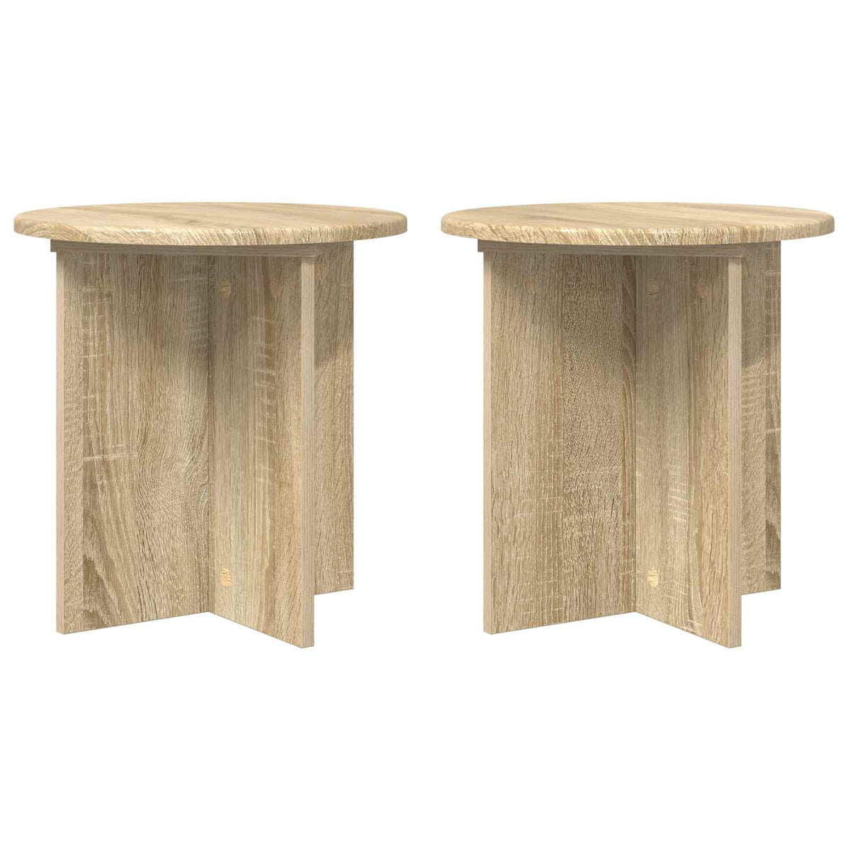 vidaXL Plantenstandaard 2 pcs Zwart 40 x 40 x 80 cm Bewerkt hout