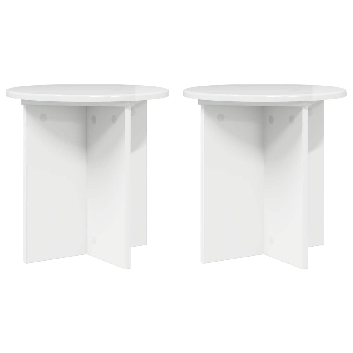 vidaXL Plantenstandaard 2 pcs Zwart 40 x 40 x 80 cm Bewerkt hout