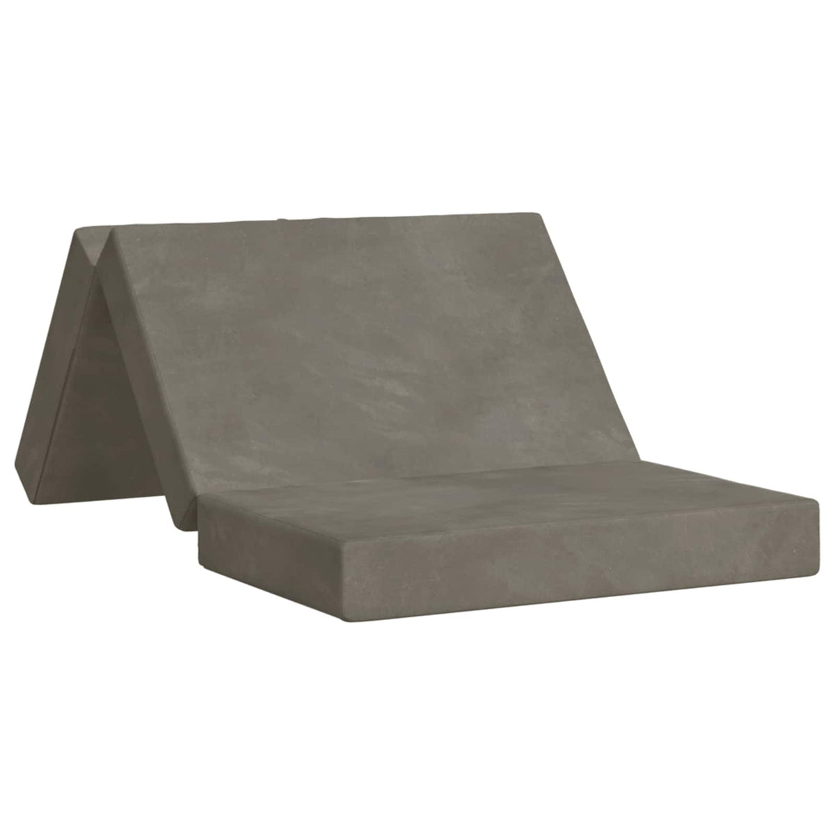 vidaXL Vouwbare Bankbed 75 x 63 x 45 cm Lichtgrijs