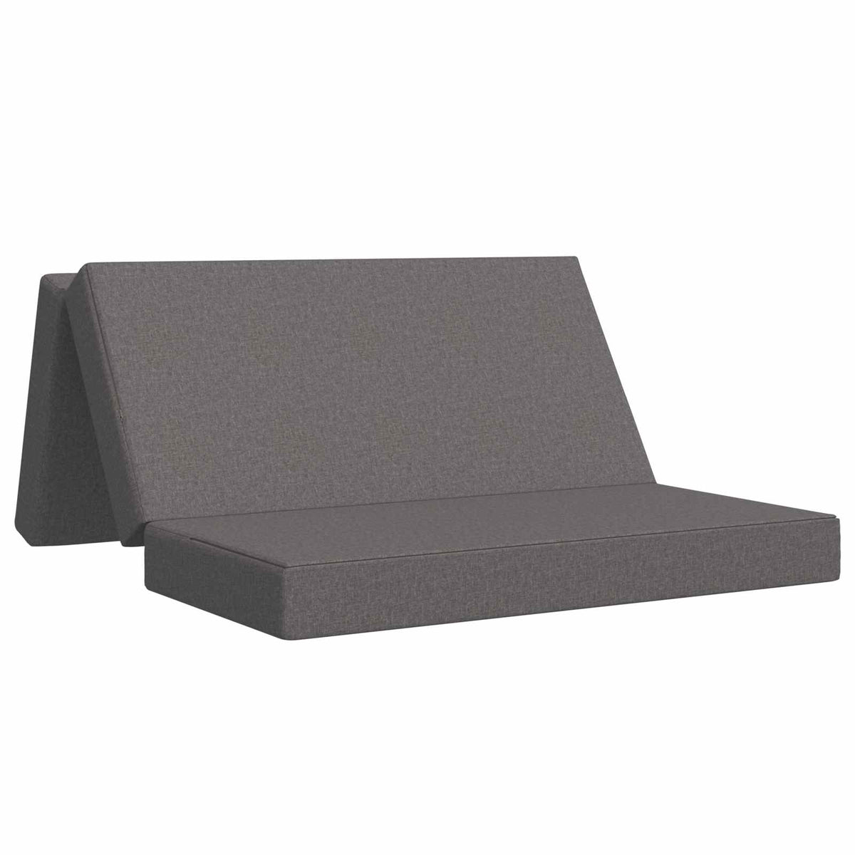 vidaXL Vouwbare Bankbed 75 x 63 x 45 cm Lichtgrijs