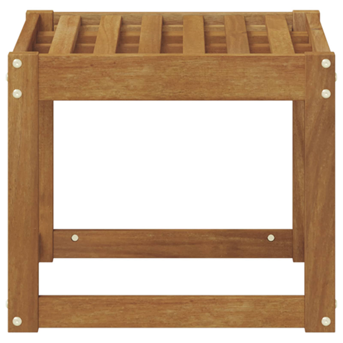 vidaXL Stoelbank Naturel 43 x 43 x 37 cm Massief Acaciahout