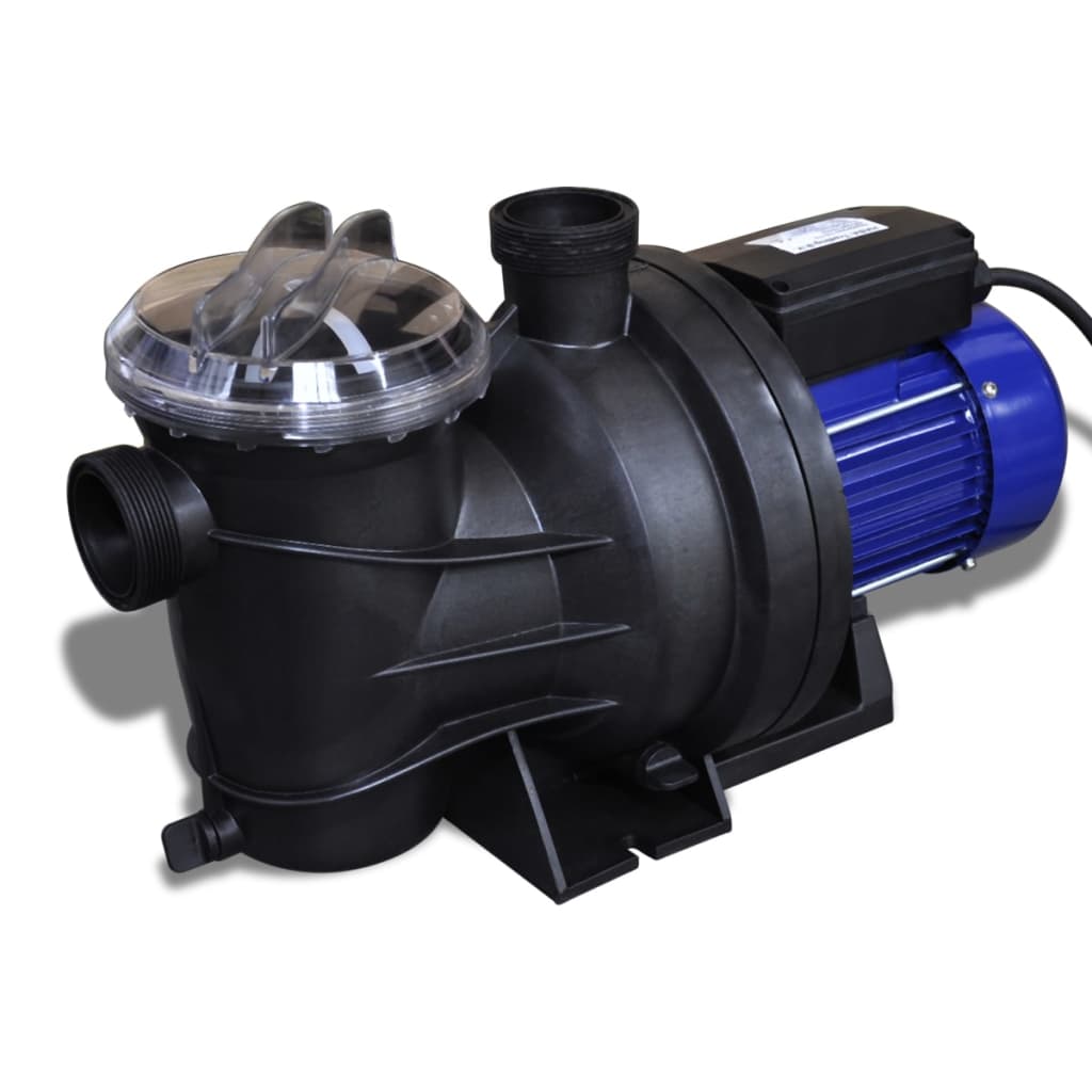 Elektrische zwembadpomp 1200W blauw - Aashly