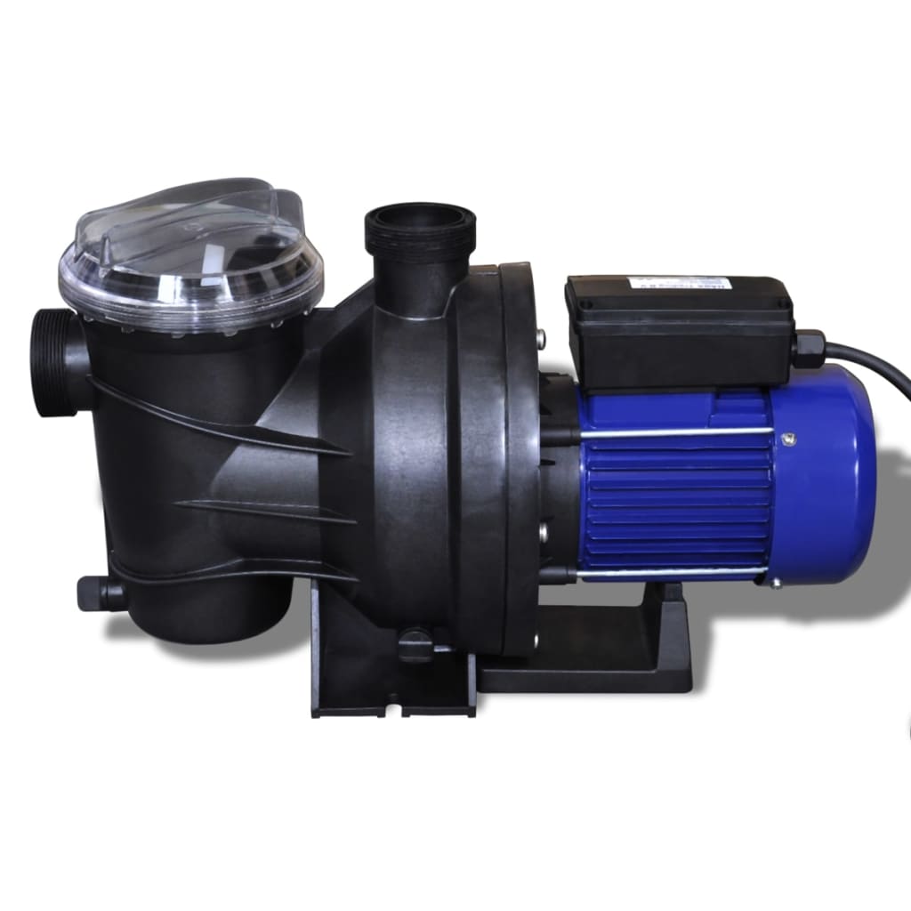 Elektrische zwembadpomp 1200W blauw - Aashly