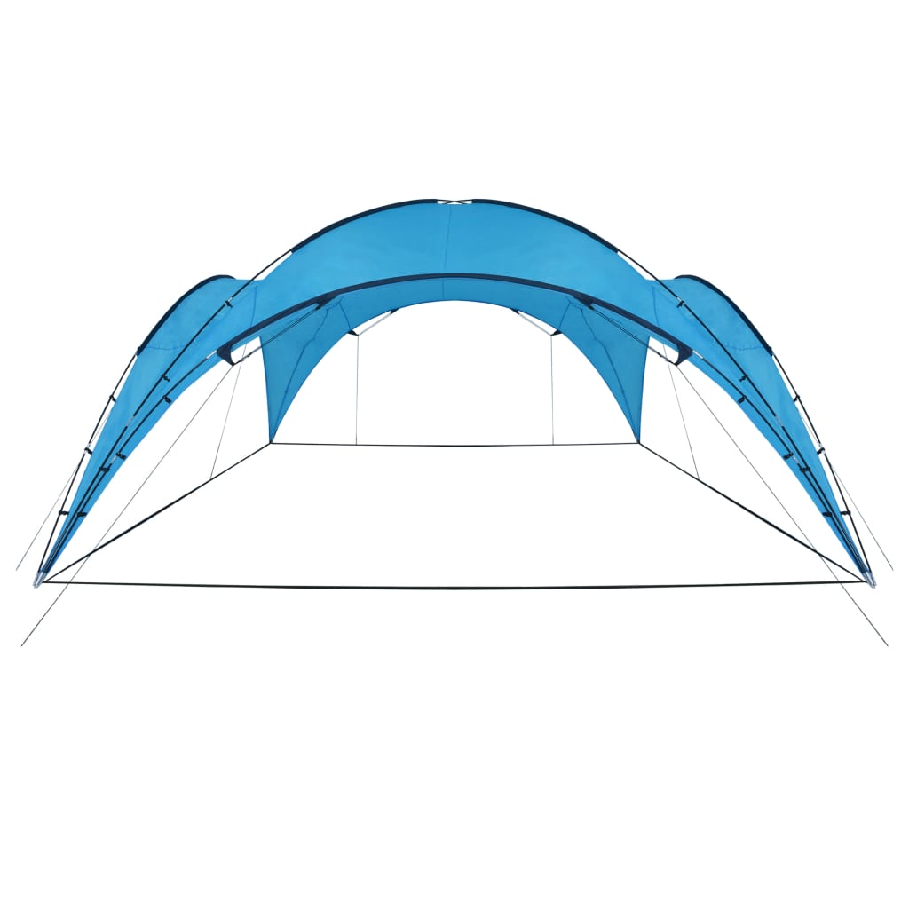 vidaXL Partytent boog 450x450x265 cm lichtblauw - Aashly