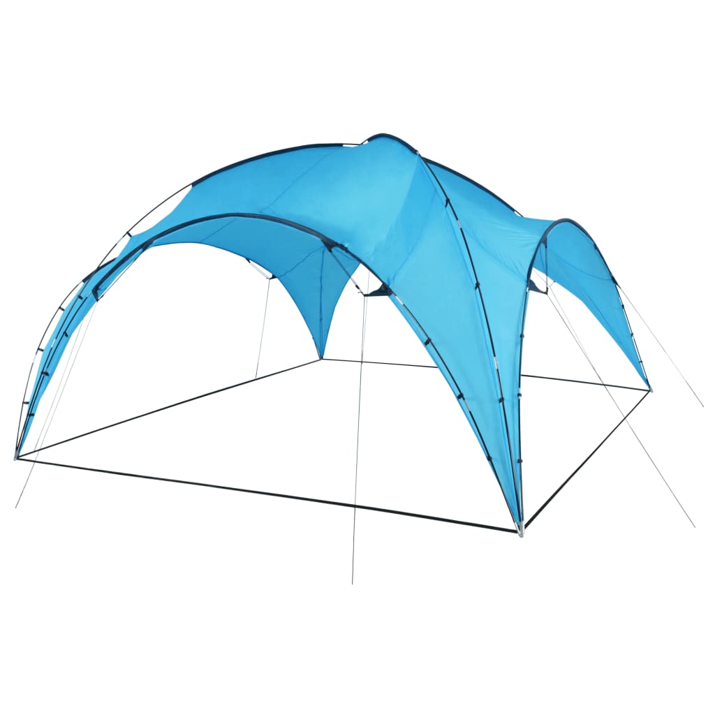 vidaXL Partytent boog 450x450x265 cm lichtblauw - Aashly