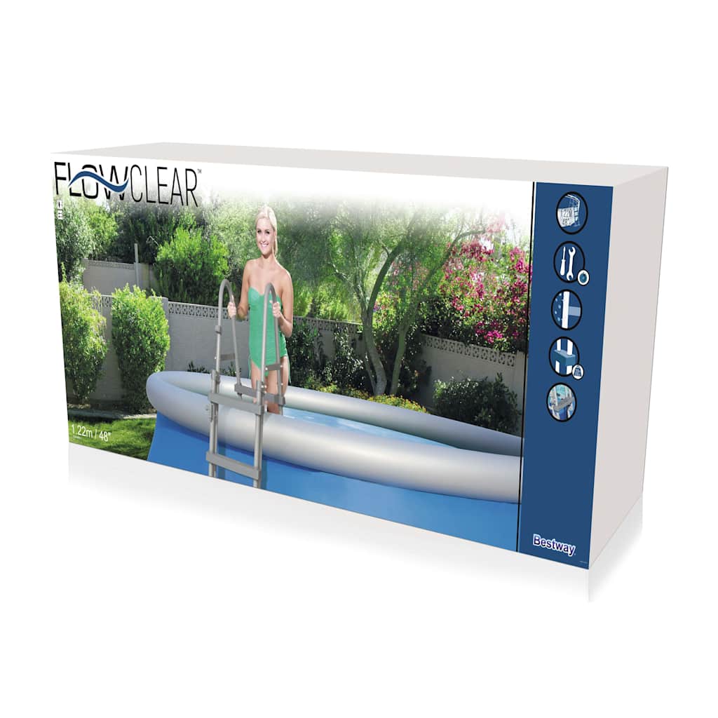 Bestway Swimming Pool Ladder 4 Steps Flowclear 122 cm 58331