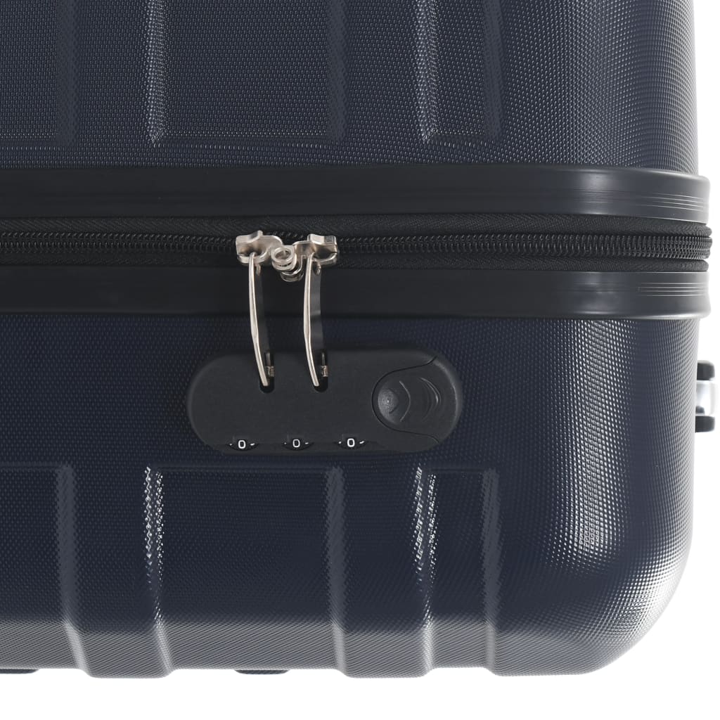 vidaXL 2-delige Harde kofferset ABS marineblauw