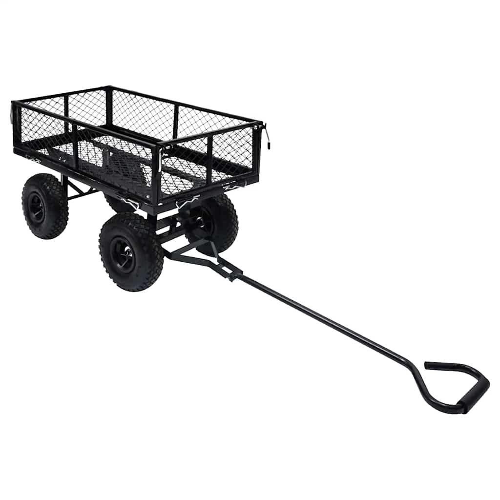 vidaXL Tuinwagen 350 kg zwart