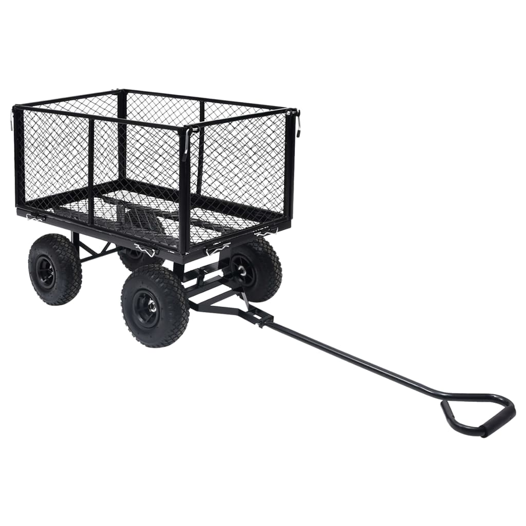 vidaXL Tuinwagen 350 kg zwart