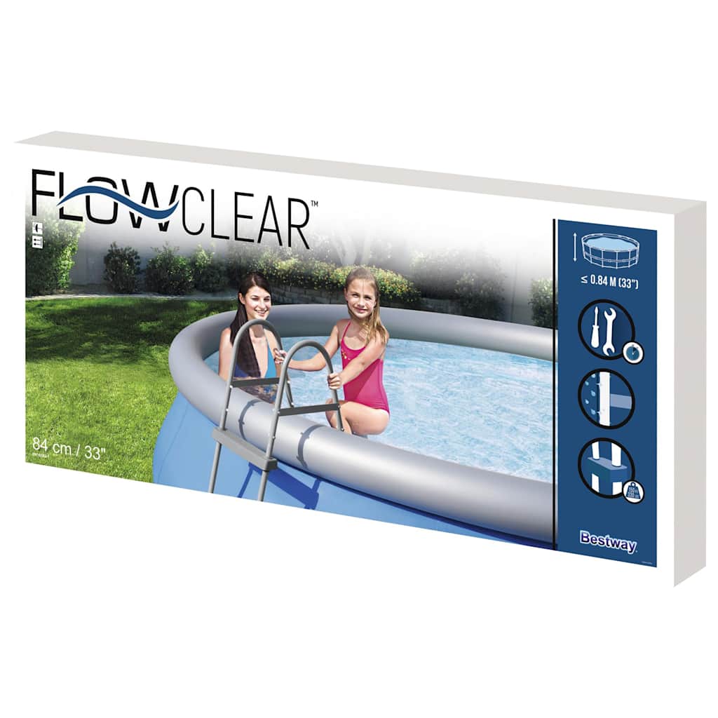 Bestway Zwembadladder Flowclear met 4 treden 122 cm