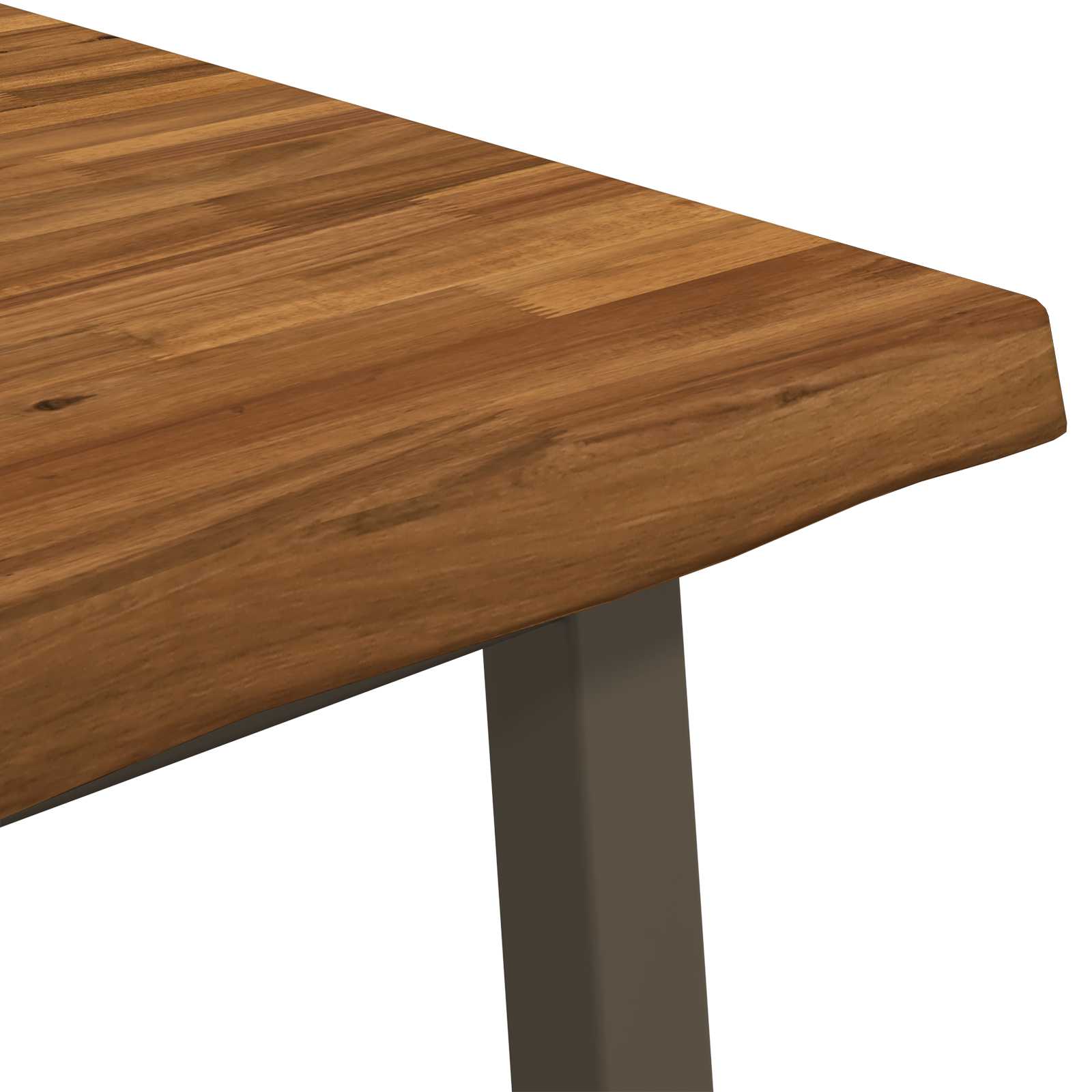 vidaXL 70 x 70 x 75 cm Massief Acaciahout Natuurlijk en Koffie