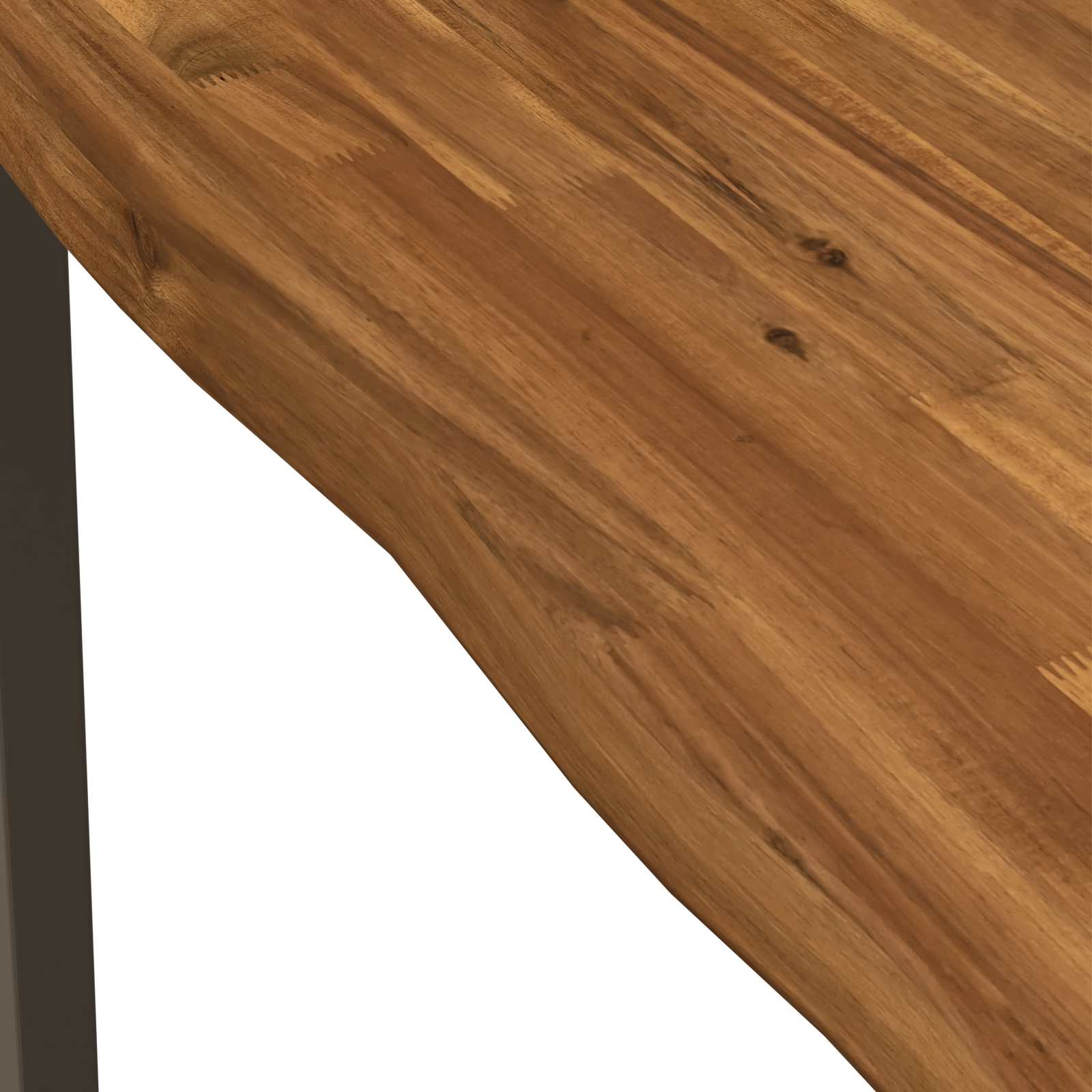 vidaXL 70 x 70 x 75 cm Massief Acaciahout Natuurlijk en Koffie