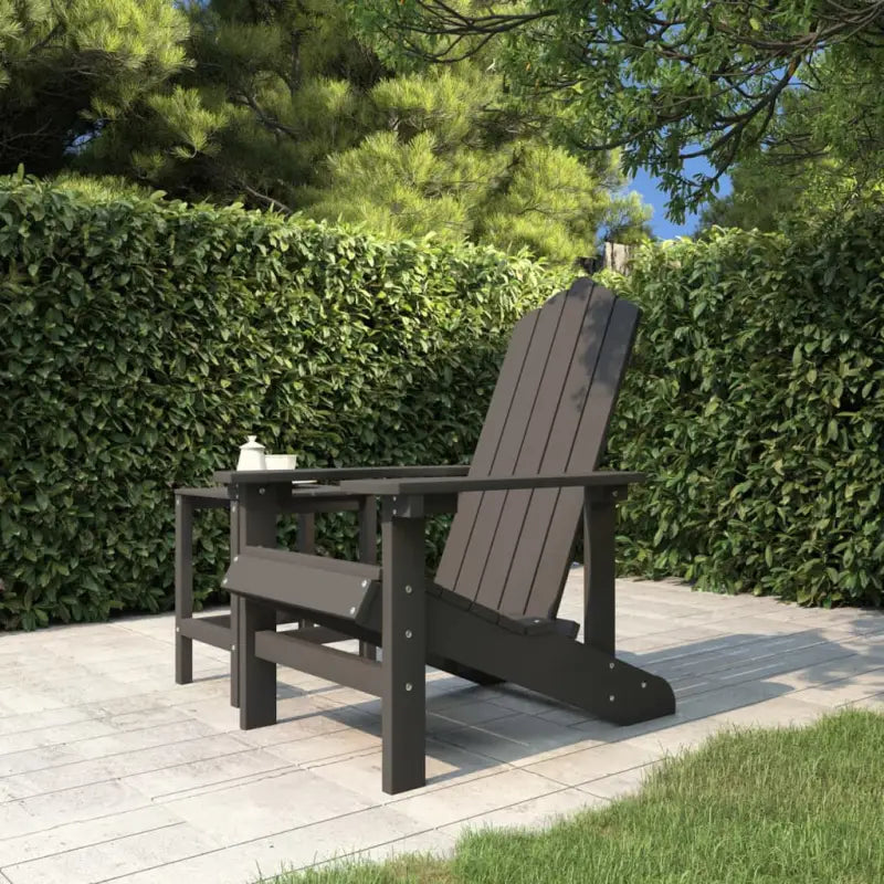 Adirondack tuinstoel met tafel voor tuin en terras - Antraciet / 1 / Fauteuil - Tuinstoelen