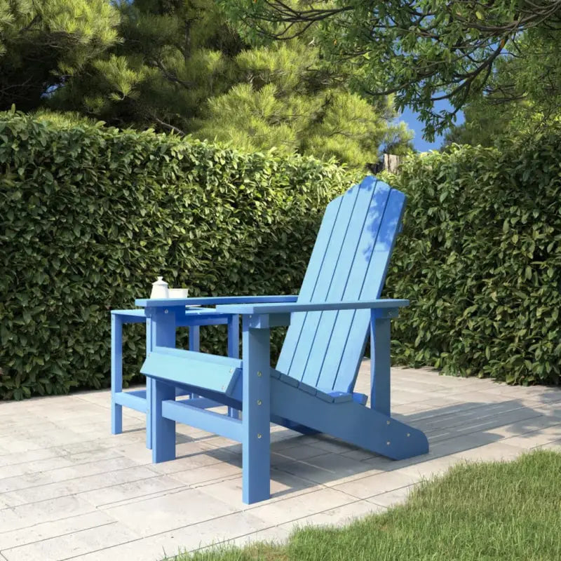 Adirondack tuinstoel met tafel voor tuin en terras - Waterblauw / 1 / Fauteuil - Tuinstoelen