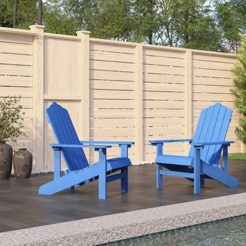 Adirondack tuinstoel met tafel voor tuin en terras - Waterblauw / 1 / Armstoel (2 st) - Tuinstoelen
