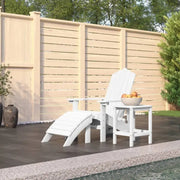 Adirondack Tuinstoel met voetenbank en tafel voor tuin en terras - Tuinstoelen