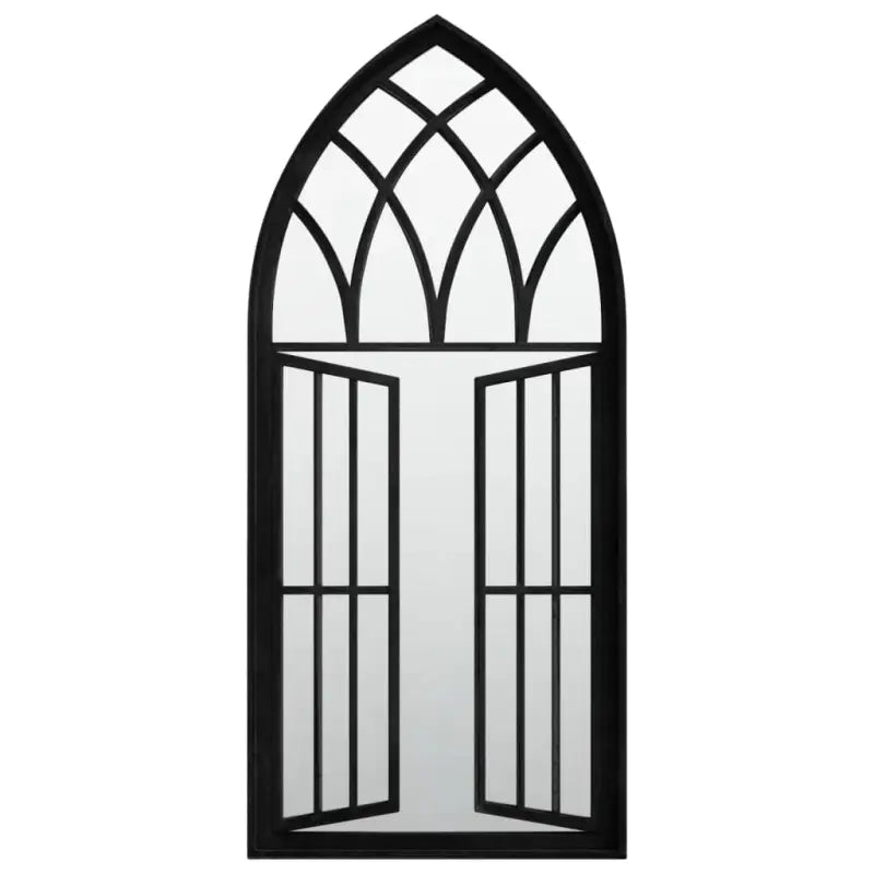 Antieke Buiten Spiegel van Roestig Ijzer - Spiegels