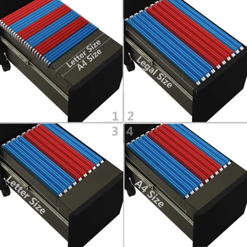 Archiefkast op wieltjes met modern design en staalbouw - Archiefkasten