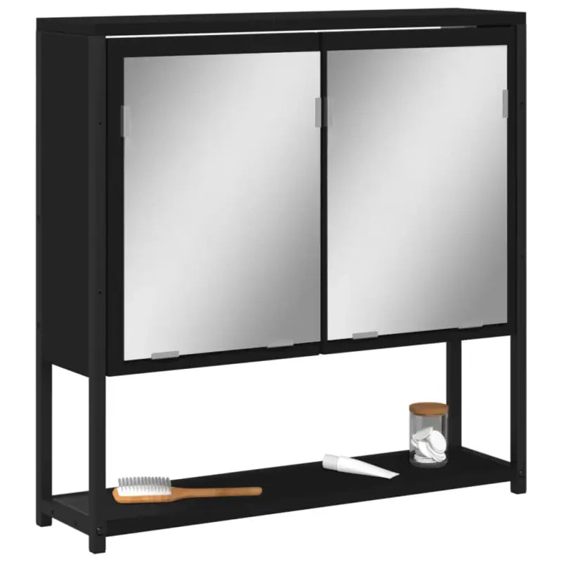 Badezimmerkaptafels met bewerkt hout en strak ontwerp voor elke badkamer - 1 / Zwart - Badkamerkaptafels