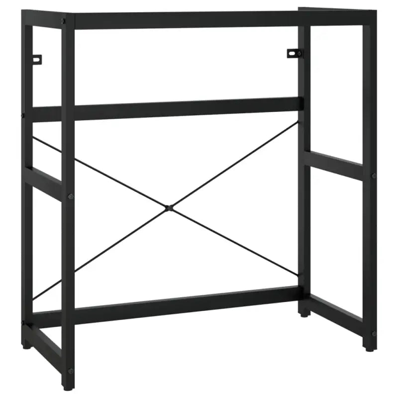 Badkamerkaptafel met inbouwwastafel van gepoedercoat ijzer en totale afmetingen - Badkamerkaptafels