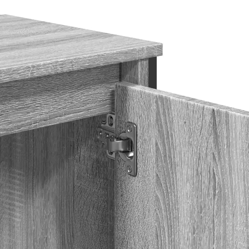 Badkamermeubelset met grijs sonoma bewerkt hout voor een nette uitstraling - Badkamermeubelsets