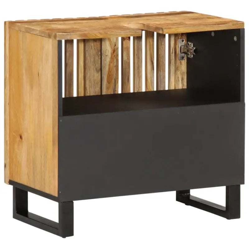 Badkamermeubelset met massief mangohout voor een elegante retro stijl - Badkamermeubelsets