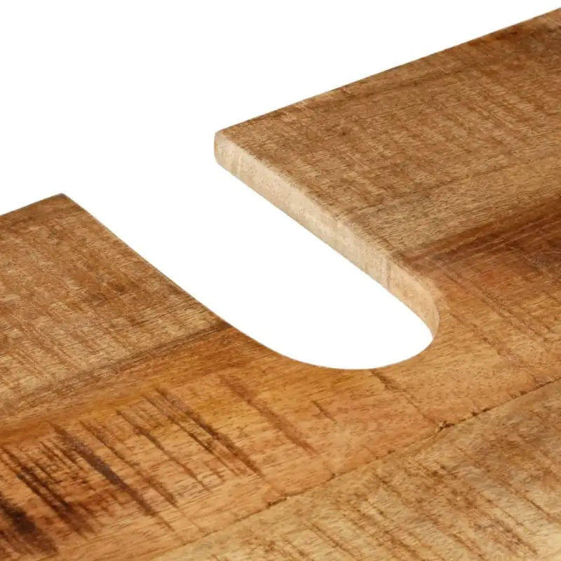 Badkamermeubelset van massief mangohout voor een stijlvolle uitstraling - Zwart / Hout - Badkamermeubelsets
