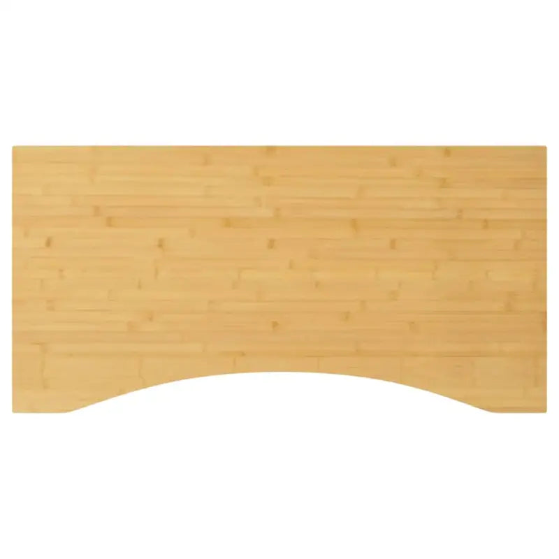 Bamboe bureaublad met gebogen rand en gelakte afwerking - 100 x 50 x 4 cm / Gebogen - Onderdelen en accessoires