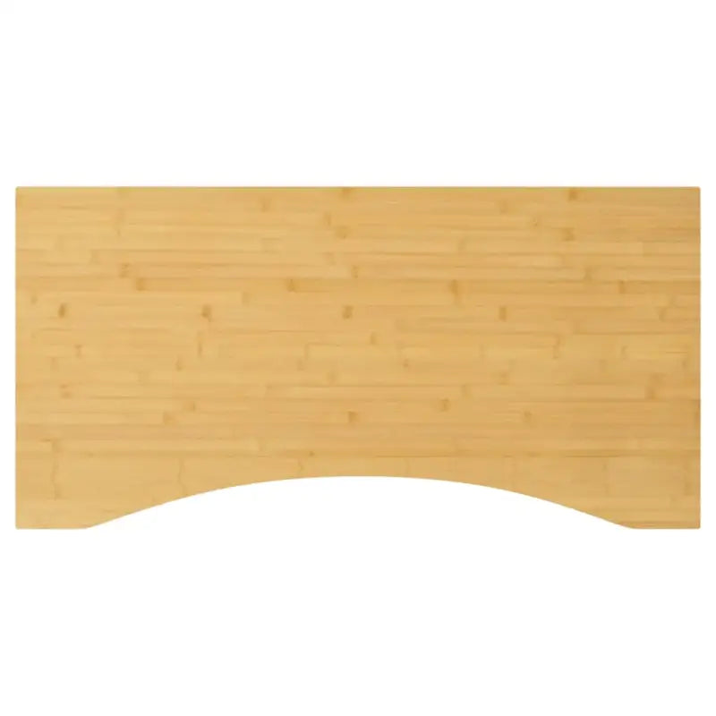 Bamboe bureaublad met gebogen rand en gelakte afwerking - 110 x 55 x 2.5 cm / Gebogen - Onderdelen en accessoires